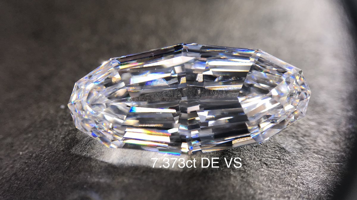 7.373克拉 阶梯椭圆 DE色 VS