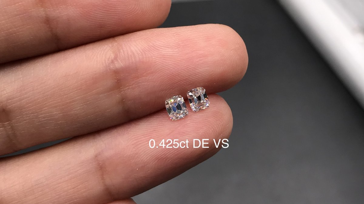 0.425克拉 老矿切 DE色 VS
